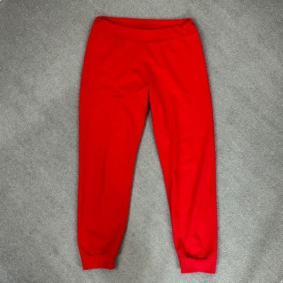 Johnny Was Everyday Jogger Pants Red Medium Pull On Sweats - Picture 1 of 13